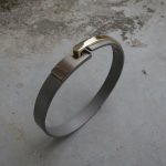 armband titanium geel en wit goud